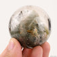 Three Green Mountain Gardenquartz,Lodalite Quartz Sphere Crystal Healing Hand Carved