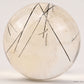 3.42'' Black Rutile,Tourmaline Quartz Sphere Crystal Healing Hand Carved Crystal Ball