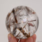 Dark Red Tourmaline Sphere Crystal Healing Hand Carved Sphere/Ball