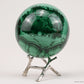 3.11'' Gemstone  Malachite Sphere Crystal Healing Hand Carved Sphere/Ball