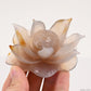 Agate Lotus Flower Sculpture Crystal Healing Hand Carved Ornaments