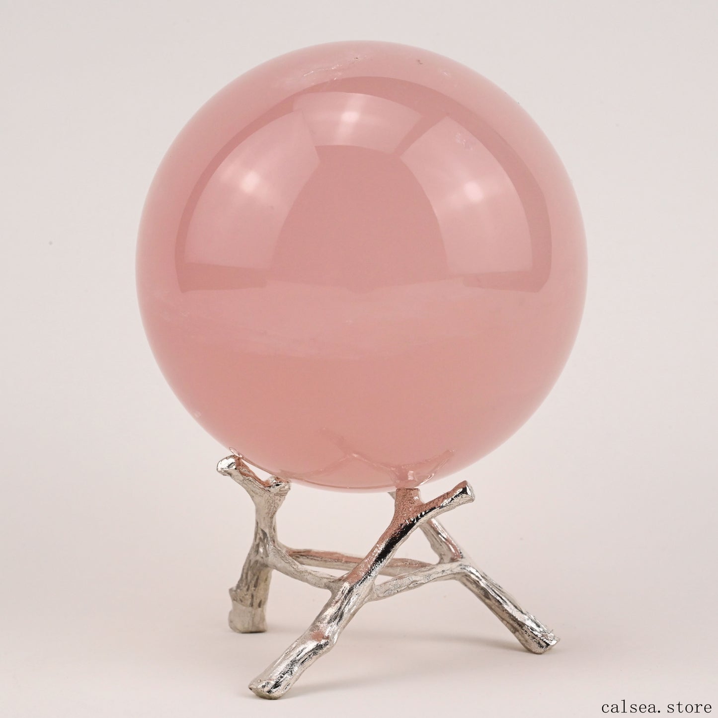 2.86'' Starlight Rosequartz Sphere Hand Carved Crystal Healing Starlight Glimmer Sphere/Ball