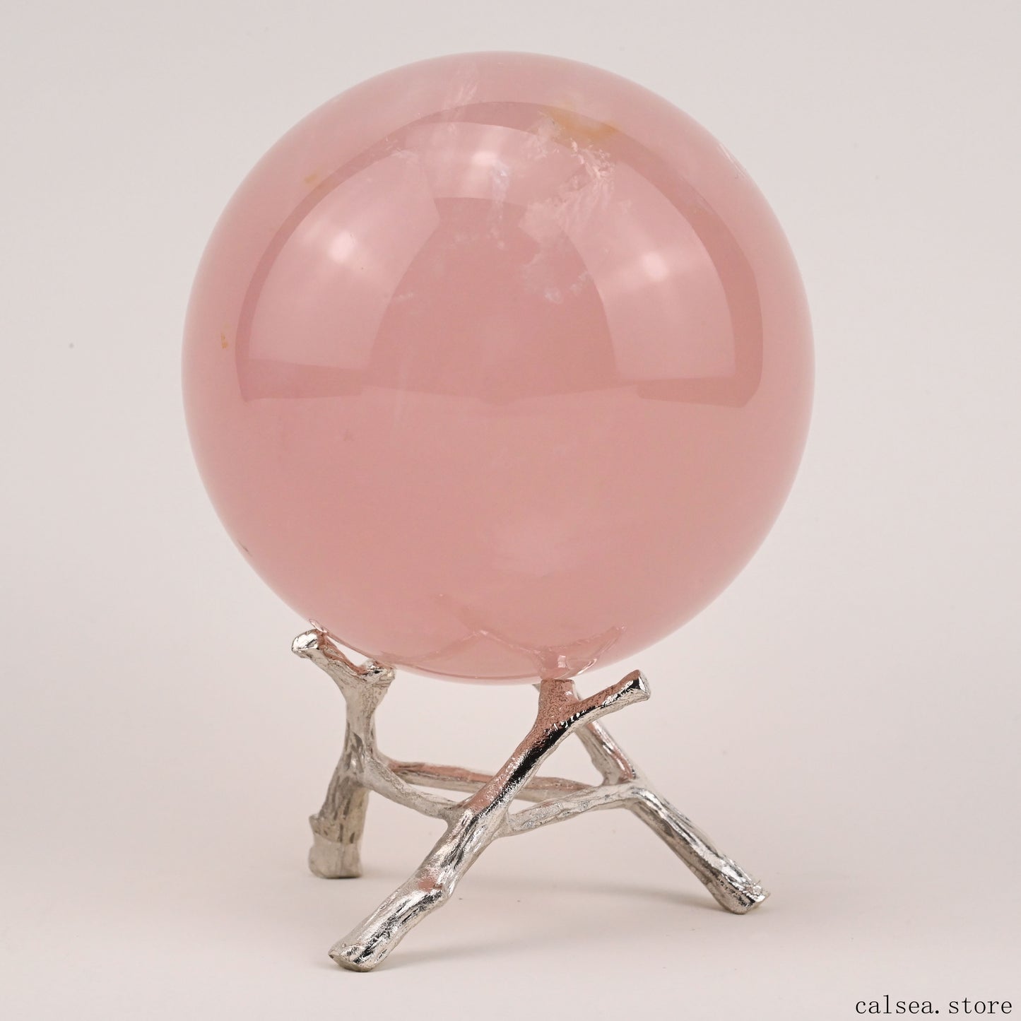 2.86'' Starlight Rosequartz Sphere Hand Carved Crystal Healing Starlight Glimmer Sphere/Ball