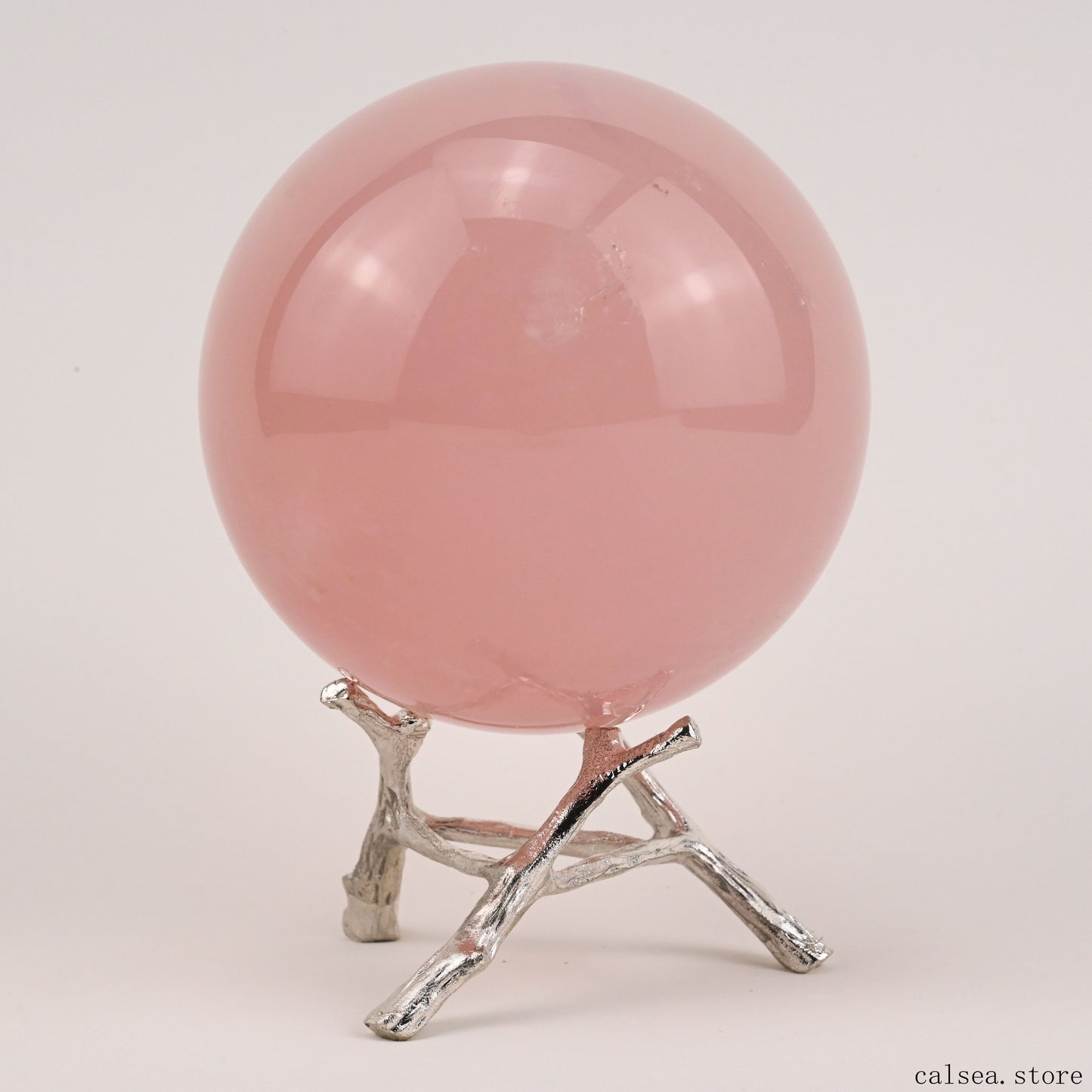 2.86'' Starlight Rosequartz Sphere Hand Carved Crystal Healing Starlight Glimmer Sphere/Ball