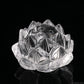 Clearquartz Lotus Flower Sculpture Crystal Healing Hand Carved