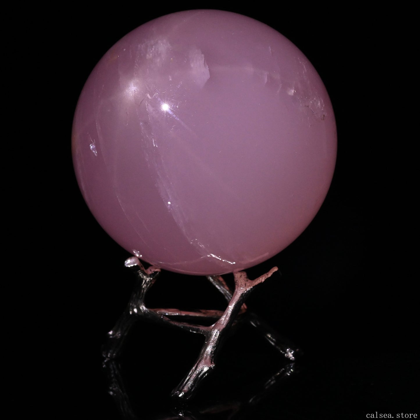 2.86'' Starlight Rosequartz Sphere Hand Carved Crystal Healing Starlight Glimmer Sphere/Ball