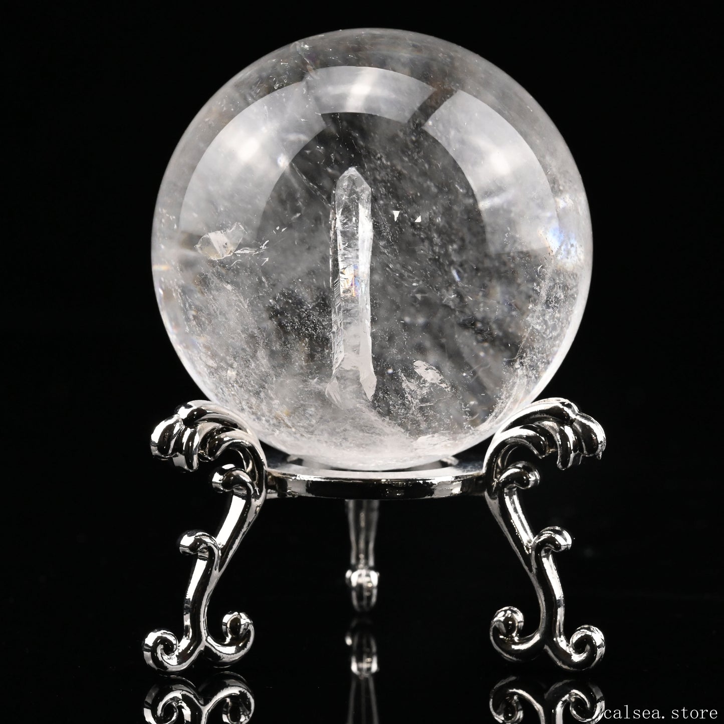 2.00'' Manifestation Quartz Ball,Sphere Clearquartz Sphere Quartz In Quartz Healing Hand Carved