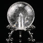 2.00'' Manifestation Quartz Ball,Sphere Clearquartz Sphere Quartz In Quartz Healing Hand Carved