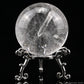 2.00'' Manifestation Quartz Ball,Sphere Clearquartz Sphere Quartz In Quartz Healing Hand Carved