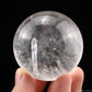 2.00'' Manifestation Quartz Ball,Sphere Clearquartz Sphere Quartz In Quartz Healing Hand Carved