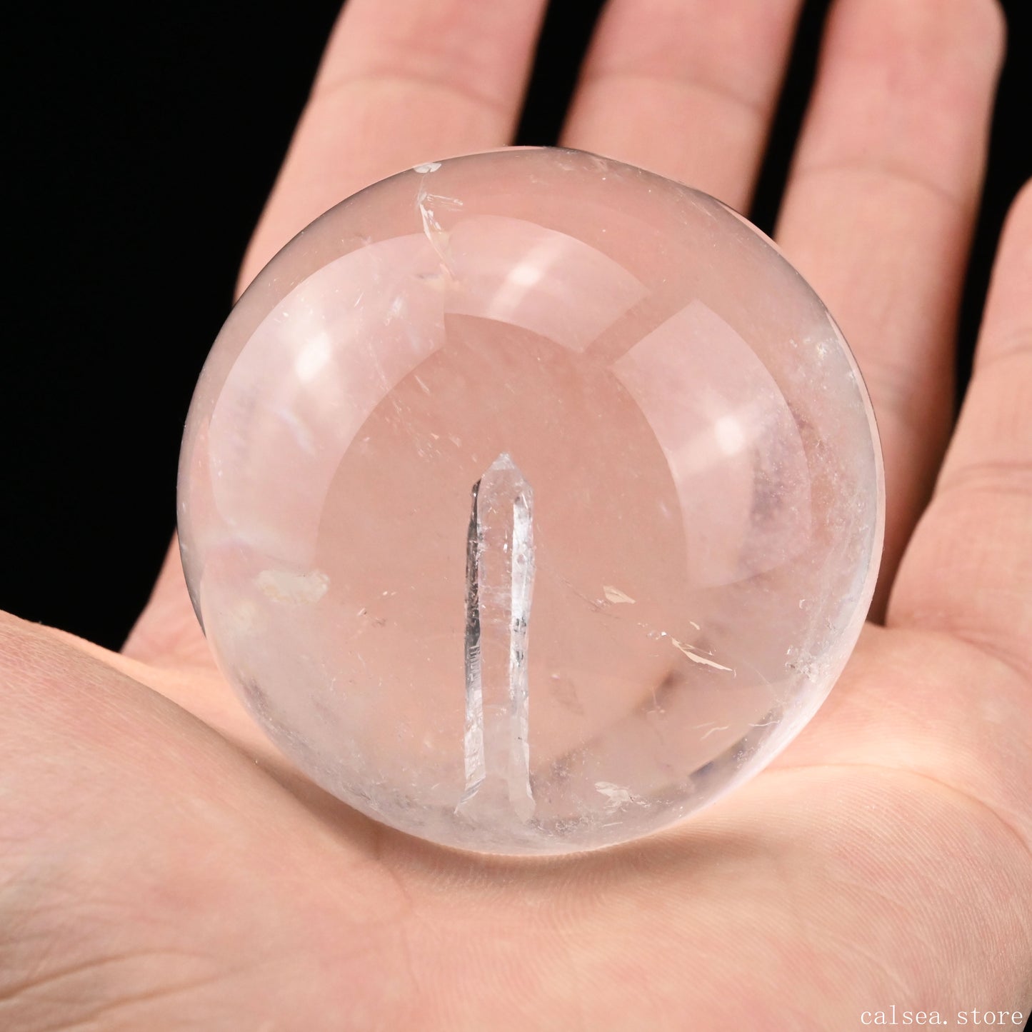 2.00'' Manifestation Quartz Ball,Sphere Clearquartz Sphere Quartz In Quartz Healing Hand Carved