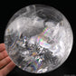 5.31'' Rainbow Clearquartz Sphere Crystal Healing Hand Carved Sphere/Ball