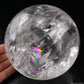 5.31'' Rainbow Clearquartz Sphere Crystal Healing Hand Carved Sphere/Ball