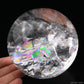 4.25'' Rainbow Clearquartz Sphere Crystal Healing Hand Carved Sphere/Ball