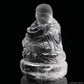 Clearquartz Ingot Smile Buddha Sculpture Crystal Healing Hand Carved