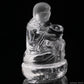 Clearquartz Ingot Smile Buddha Sculpture Crystal Healing Hand Carved