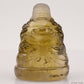 Citrine Ingot Smile Buddha Sculpture Crystal Healing Hand Carved