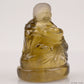 Citrine Ingot Smile Buddha Sculpture Crystal Healing Hand Carved