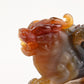 4.38'' Sardonyx Pixiu Sculpture Crystal Healing Hand Carved