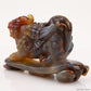 4.38'' Sardonyx Pixiu Sculpture Crystal Healing Hand Carved