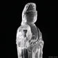 5.89'' Clearquartz GuanYin,Dragon Sculpture Crystal Healing Hand Carved