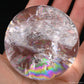 2.51'' Rainbow Clearquartz Sphere Crystal Healing Hand Carved Sphere/Ball