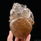 Golden Rutile,Rutilated PiXiu Sculpture Crystal Healing Hand Carved