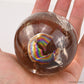 2.58'' Rainbow Smokeyquartz Sphere Crystal Healing Hand Carved Sphere/Ball