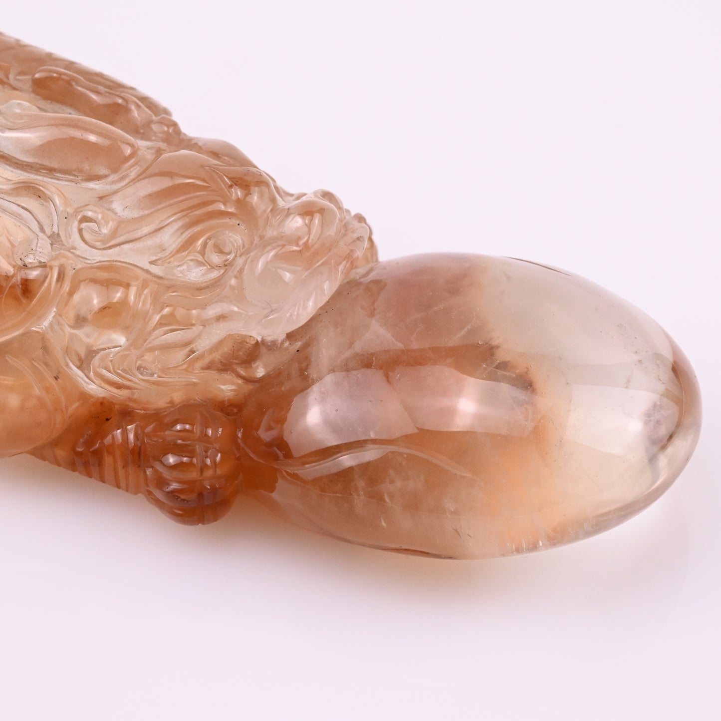 Golden Rabbit Fur Rutile,Rutilated PiXiu Sculpture Crystal Healing Hand Carved