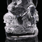 4.76'' Clearquartz Manjushri Buddha Sculpture Crystal Healing Hand Carved