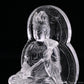 4.76'' Clearquartz Manjushri Buddha Sculpture Crystal Healing Hand Carved
