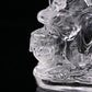 4.76'' Clearquartz Manjushri Buddha Sculpture Crystal Healing Hand Carved