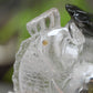 Awesome Gardenquartz Lotus Fish Sculpture Crystal Healing Hand Carved