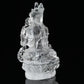 4.26" Awesome Clearquartz Brahman Sculpture Artifact Crystal Healing Hand Carved