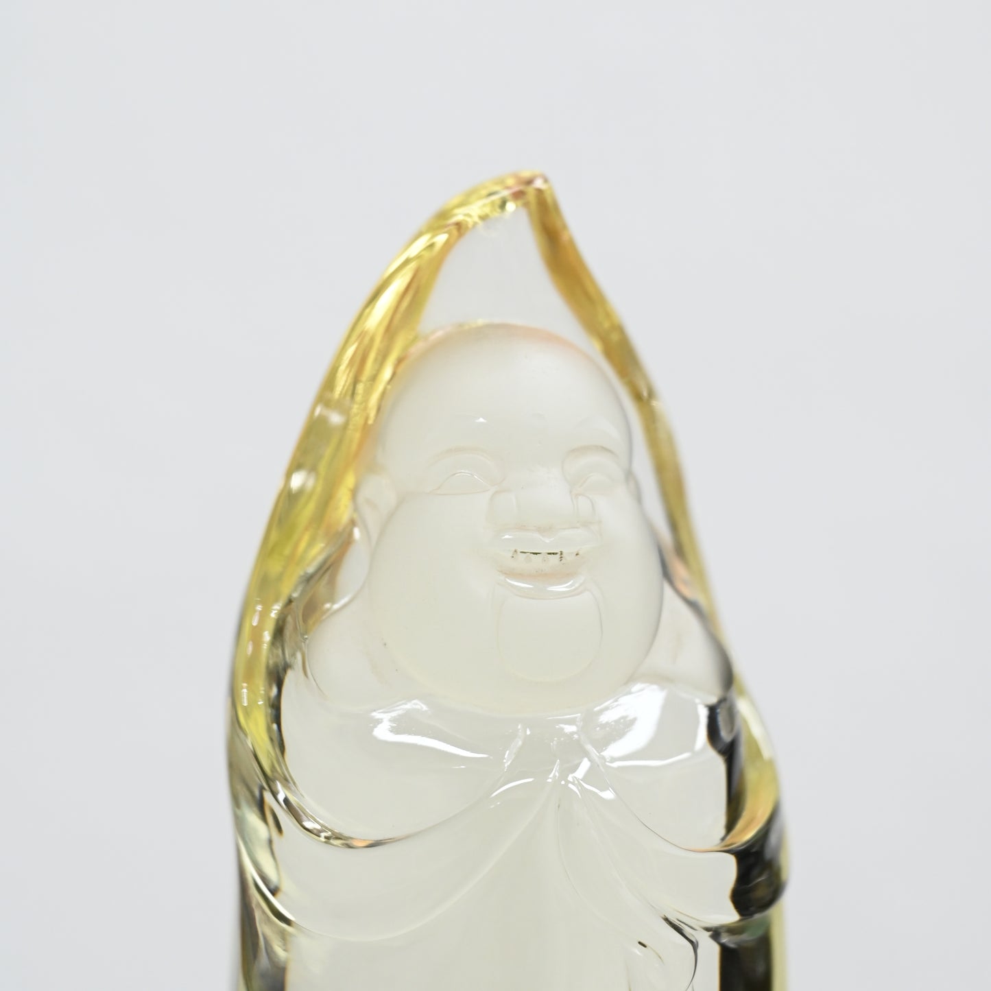 4.48''Awesome Brazil Citrine Buddha Sculpture Crystal Healing Hand Carved