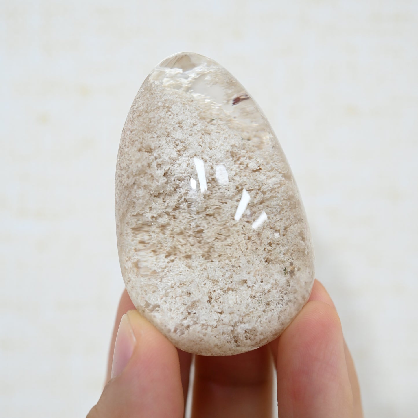 Four Season Gardenquartz,Lodalite Quartz Pendant Crystal Healing Hand Carved Crystal FreeForm