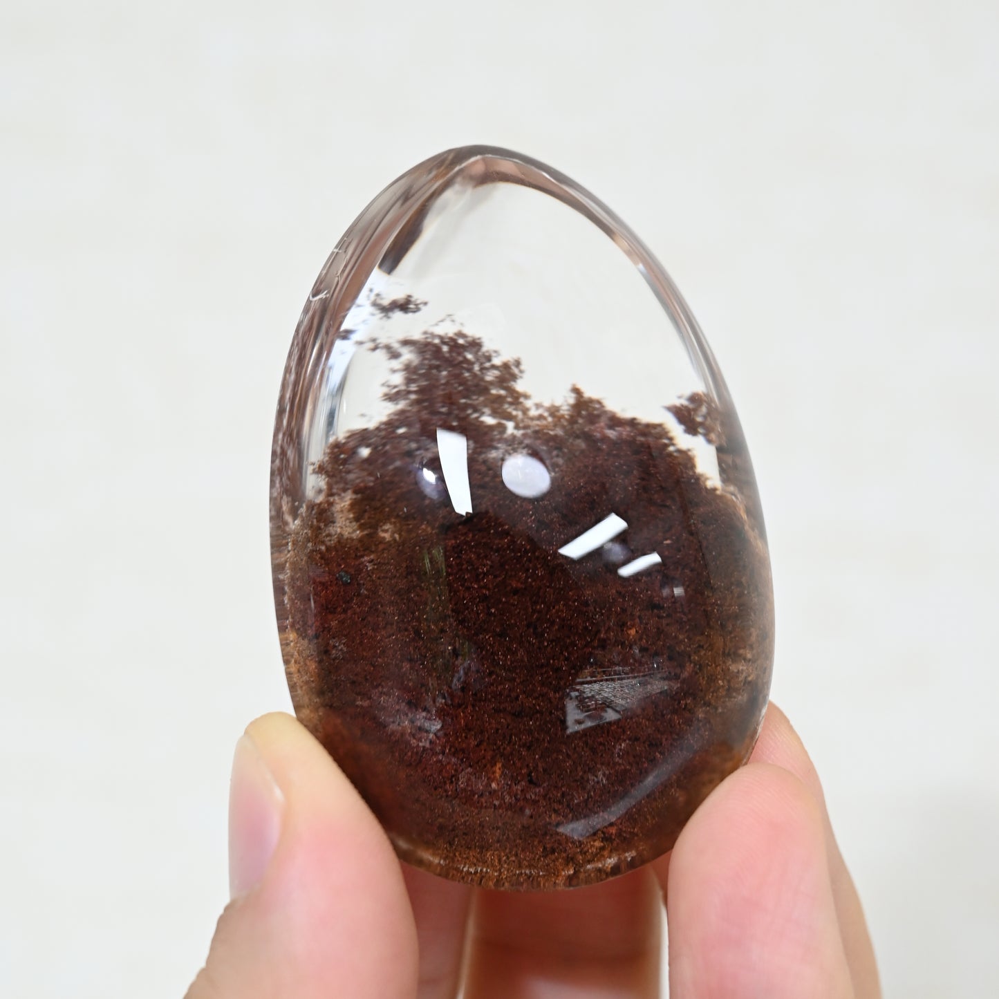 Four Season Gardenquartz,Lodalite Quartz Pendant Crystal Healing Hand Carved Crystal FreeForm