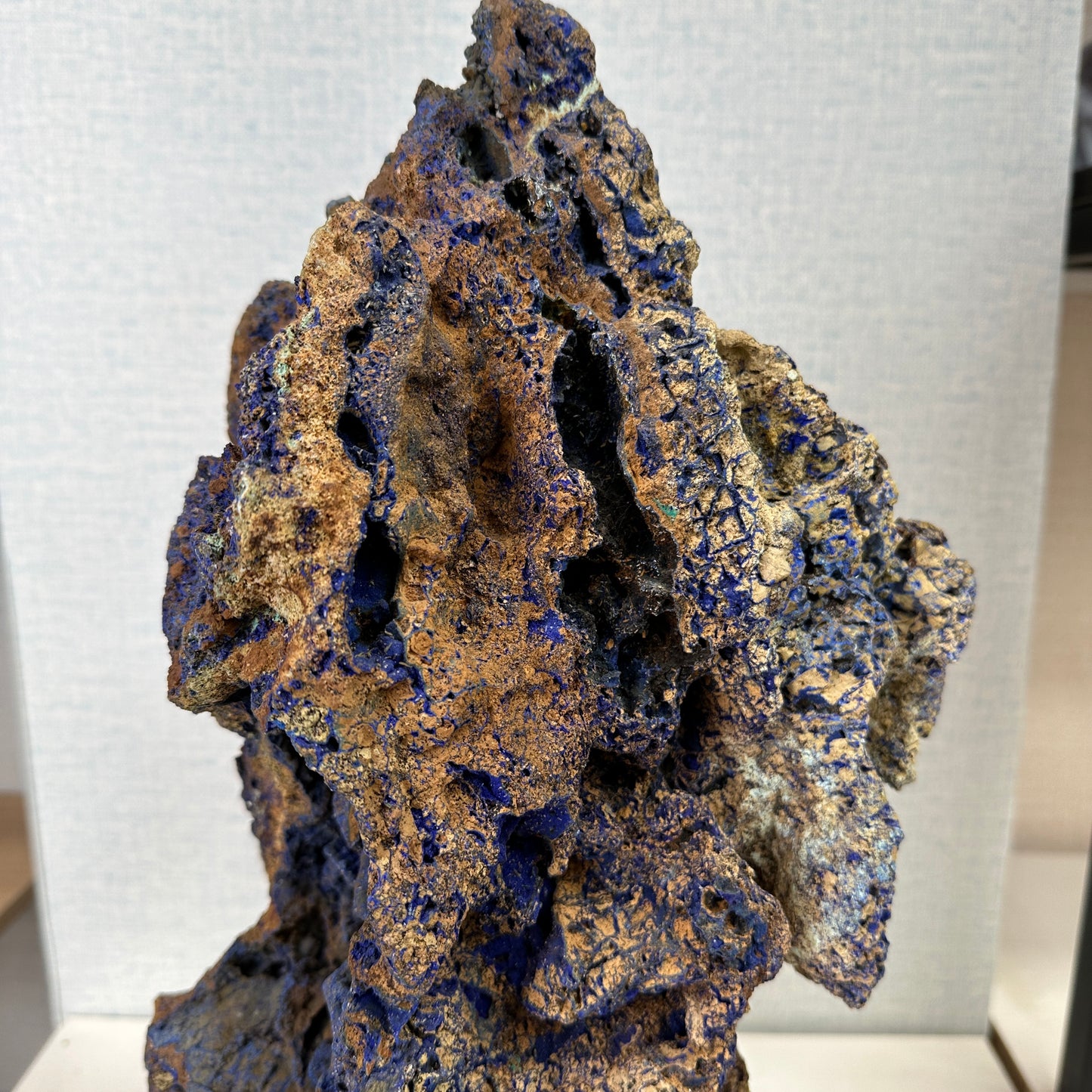 Natural Awesome Azurite Mineral Specimens Art Collections Ornamental