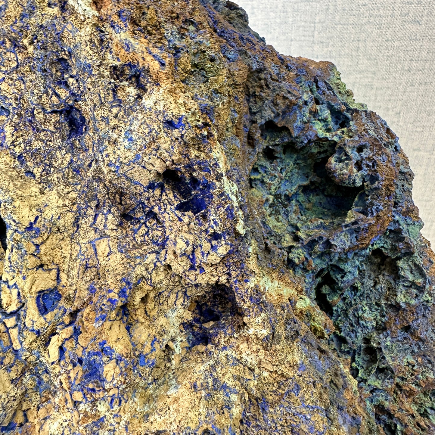 Natural Awesome Azurite Mineral Specimens Art Collections Ornamental